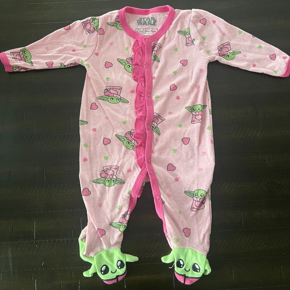Star Wars baby footie